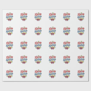 Vrijheid en limonade Patriottische citroen vector Cadeaupapier