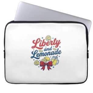 Vrijheid en Limonade Patriottische Citroen Vector Laptop Sleeve