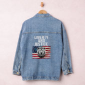 Vrijheid en rechtvaardigheid Patriottische Amerika Denim Jacket (Hangar)