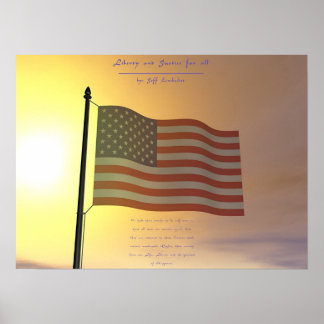 Vrijheid en rechtvaardigheid poster