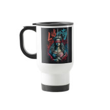 "Vrijheid en rechtvaardigheid" Travel Coffee Mug.