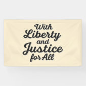 Vrijheid en rechtvaardigheid voor alle protestvrij spandoek (Horizontaal)