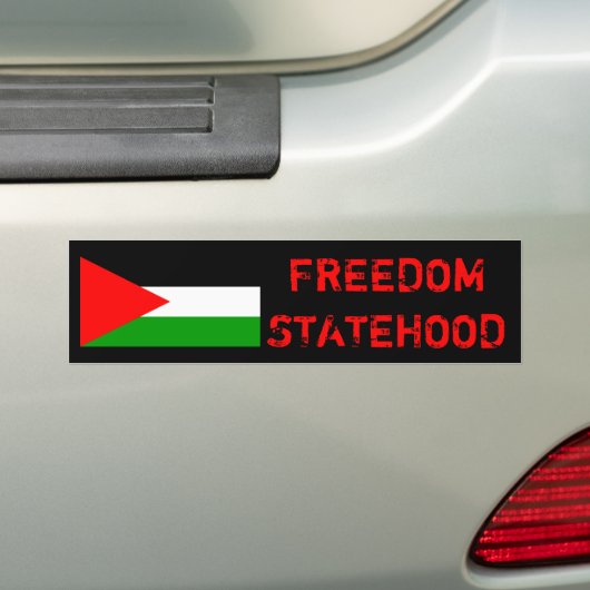 VRIJHEID EN STAAT VAN DE PALESTINE Bumpersticker (Op auto)