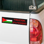 VRIJHEID EN STAAT VAN DE PALESTINE Bumpersticker (Op Truck)