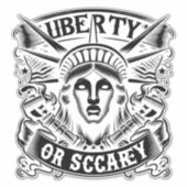 Vrijheid en terreur sticker (Voorkant)