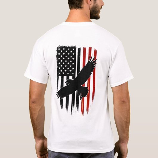 vrijheid en verdediging t-shirt (Achterkant)