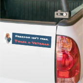 Vrijheid en veteranen Patriottische Bumpersticker (Op Truck)