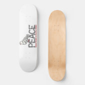 Vrijheid en vrede persoonlijk skateboard (Voorkant)