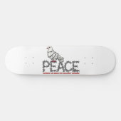 Vrijheid en vrede persoonlijk skateboard (Horizontaal)