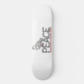Vrijheid en vrede persoonlijk skateboard (Voorkant)