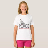 Vrijheid en vrede t-shirt (Voorkant volledig)