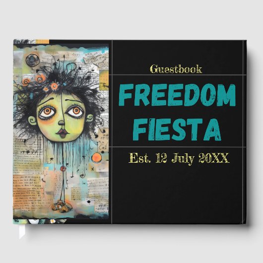 Vrijheid Fiesta Scheiding Pensioen Gastenboek (Voorkant)