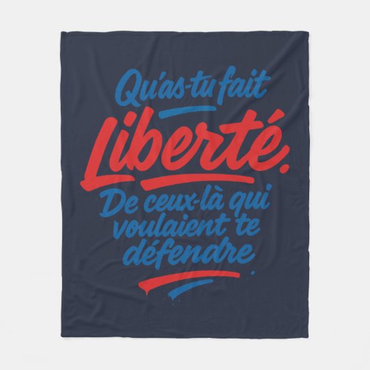 Vrijheid Fleece Deken (Voorkant)