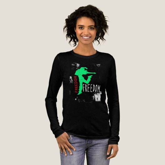 Vrijheid. FM01A 🕺  Tri-Blend Shirt (Voorkant)
