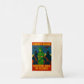 Vrijheid Gebonden - Canvas Tote Tas (Achterkant)