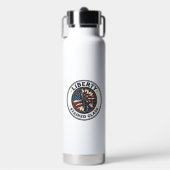 Vrijheid Gebrandschilderd Patriottisch Patriottisc Waterfles (Voorkant)