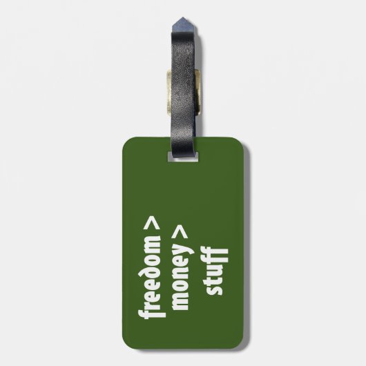 Vrijheid > Geld > Stukjes Bagagelabel (Achterkant verticaal)