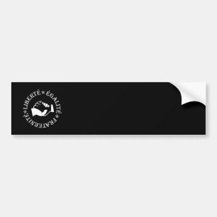Vrijheid, gelijkheid, broederschap bumpersticker