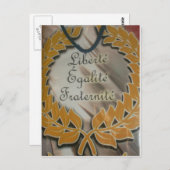 Vrijheid, gelijkheid, broederschap: een bloeiende  briefkaart (Voorkant / Achterkant)