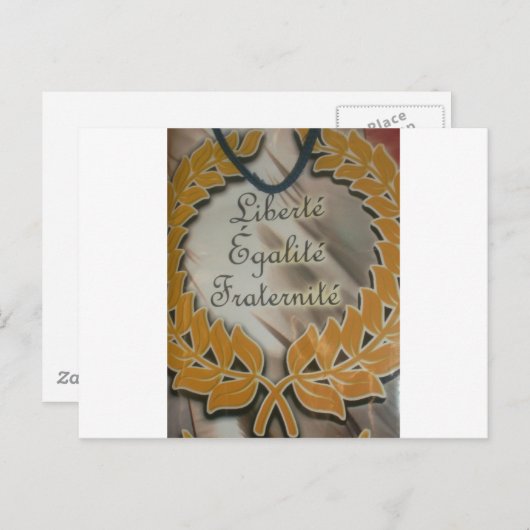 Vrijheid, gelijkheid, broederschap: een bloeiende  briefkaart (Voorkant / Achterkant)