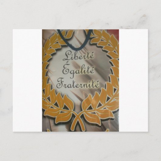 Vrijheid, gelijkheid, broederschap: een bloeiende  briefkaart (Voorkant)
