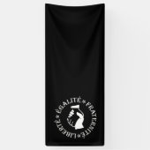 Vrijheid, gelijkheid, broederschap spandoek (Verticaal)