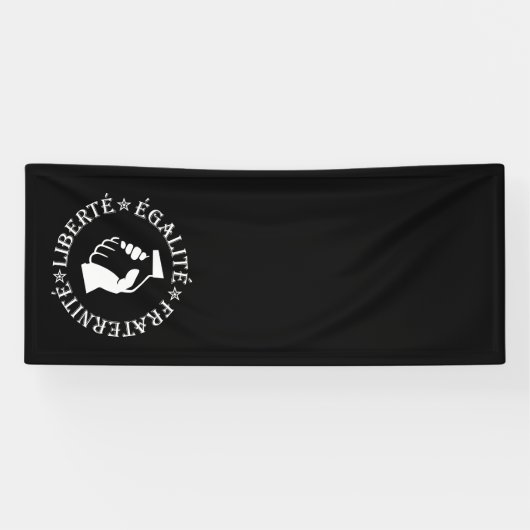 Vrijheid, gelijkheid, broederschap spandoek (Horizontaal)