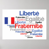 Vrijheid, gelijkheid, Franse vlag FratMoederschap Poster (Voorkant)