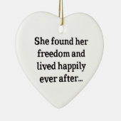 Vrijheid gevonden keramisch ornament (Rechts)