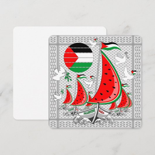 Vrijheid Global Sumud Flotilla boten naar Gaza (Voorkant / Achterkant)