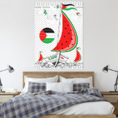 Vrijheid Global Sumud Flotilla boten naar Gaza Canvas Afdruk (Insitu (Slaapkamer))
