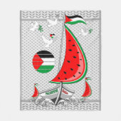 Vrijheid Global Sumud Flotilla boten naar Gaza Fleece Deken (Voorkant)