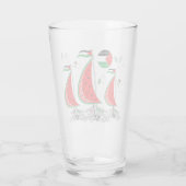 Vrijheid Global Sumud Flotilla boten naar Gaza Glas (Achterkant)