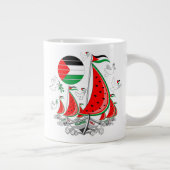 Vrijheid Global Sumud Flotilla boten naar Gaza Grote Koffiekop (Rechts)