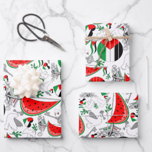 Vrijheid Global Sumud Flotilla boten naar Gaza Inpakpapier Vel