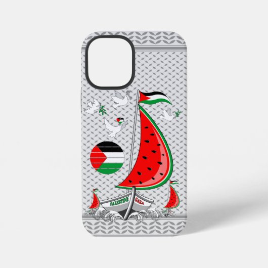 Vrijheid Global Sumud Flotilla boten naar Gaza iPhone Hoesje (Achterkant)