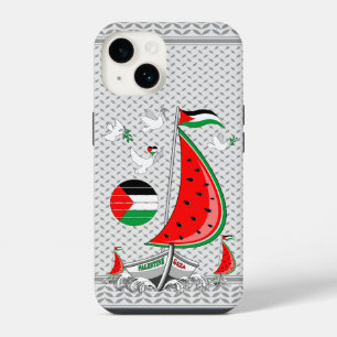 Vrijheid Global Sumud Flotilla boten naar Gaza iPhone 14 Hoesje