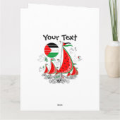 Vrijheid Global Sumud Flotilla boten naar Gaza Kaart (Achterkant)