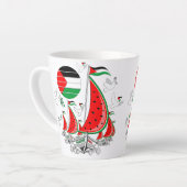 Vrijheid Global Sumud Flotilla boten naar Gaza Latte Mok (Linkerhoek)