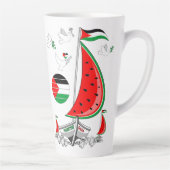 Vrijheid Global Sumud Flotilla boten naar Gaza Latte Mok (Rechts)