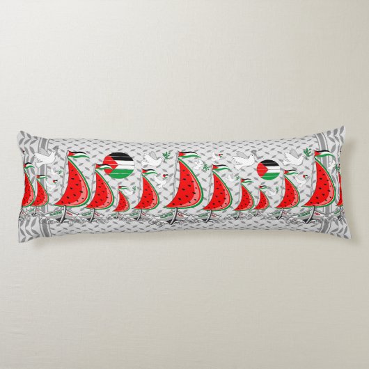 Vrijheid Global Sumud Flotilla boten naar Gaza Lichaamskussen (Achterkant)