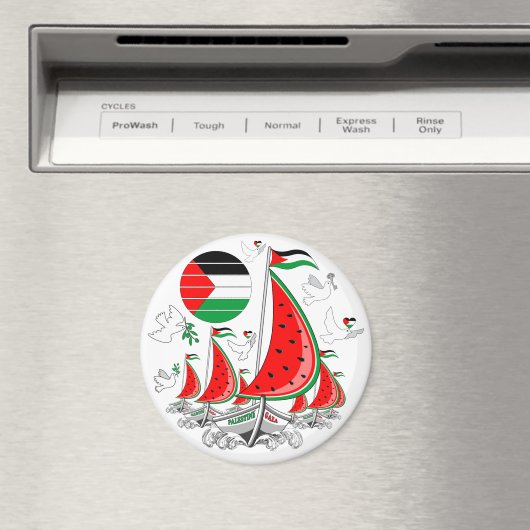 Vrijheid Global Sumud Flotilla boten naar Gaza Magneet (Insitu (Vaatwasser))