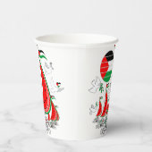 Vrijheid Global Sumud Flotilla boten naar Gaza Papieren Bekers (Rechts)