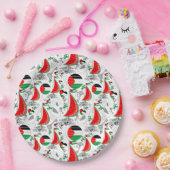 Vrijheid Global Sumud Flotilla boten naar Gaza Papieren Bordje (Feest)