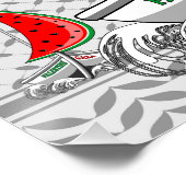 Vrijheid Global Sumud Flotilla boten naar Gaza Perfect Poster (Hoek)