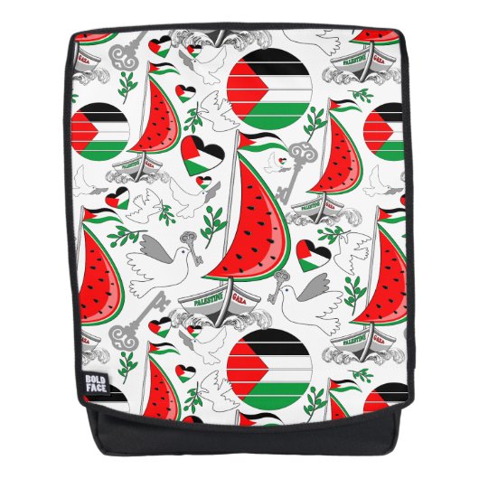 Vrijheid Global Sumud Flotilla boten naar Gaza Rugtassen (Voorkant)