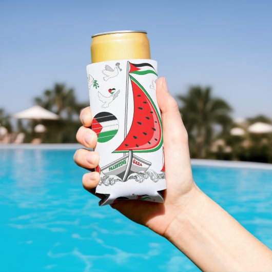 Vrijheid Global Sumud Flotilla boten naar Gaza Seltzer Blikjeskoeler (Insitu Zwembad)