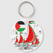 Vrijheid Global Sumud Flotilla boten naar Gaza Sleutelhanger (Voorkant)