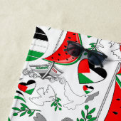 Vrijheid Global Sumud Flotilla boten naar Gaza Strandlaken (In situ)