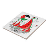 Vrijheid Global Sumud Flotilla boten naar Gaza Tegeltje (Zijkant)